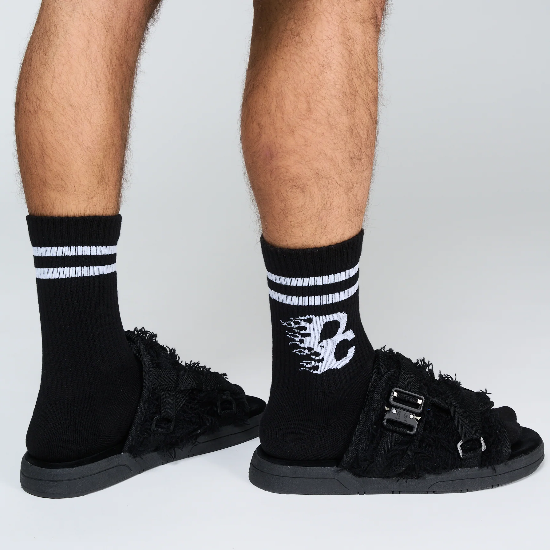 DC Flame Socks - Black - Image 2