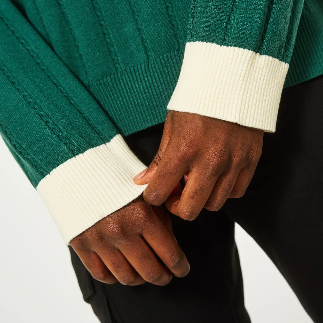 Draco Don't Miss Knitted Sweater - Green - Image 5