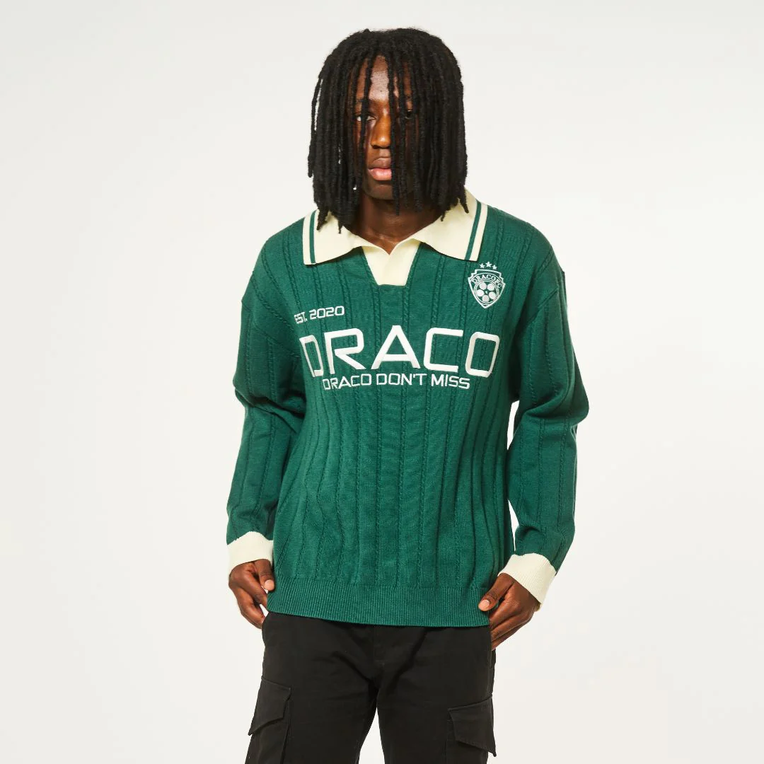 Draco Don't Miss Knitted Sweater - Green - Image 7