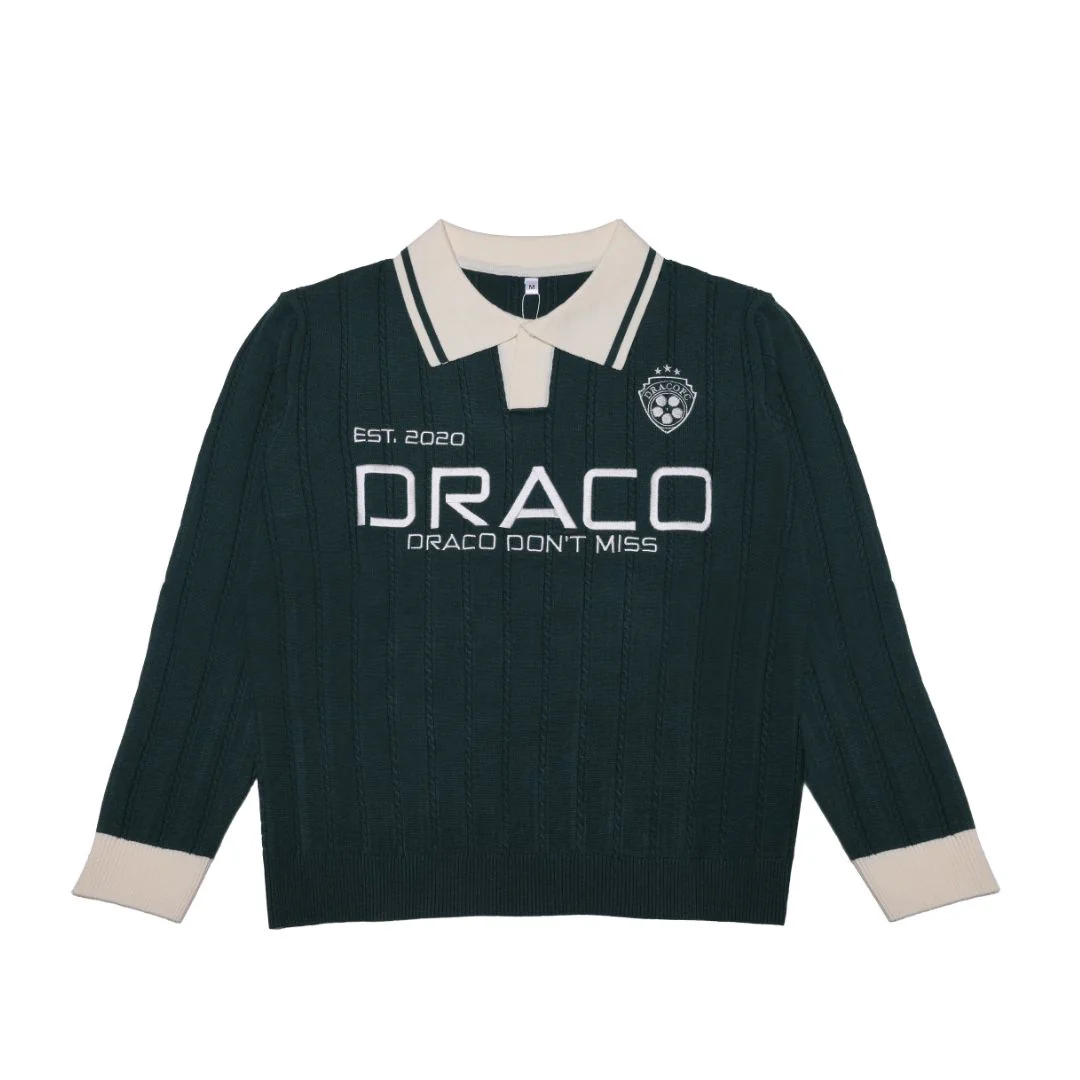 Draco Don't Miss Knitted Sweater - Green - Image 8
