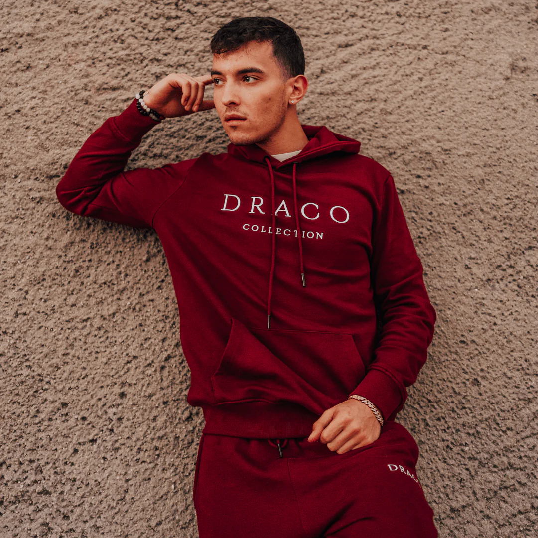 Draco Sweatsuit - Burgundy - Image 3