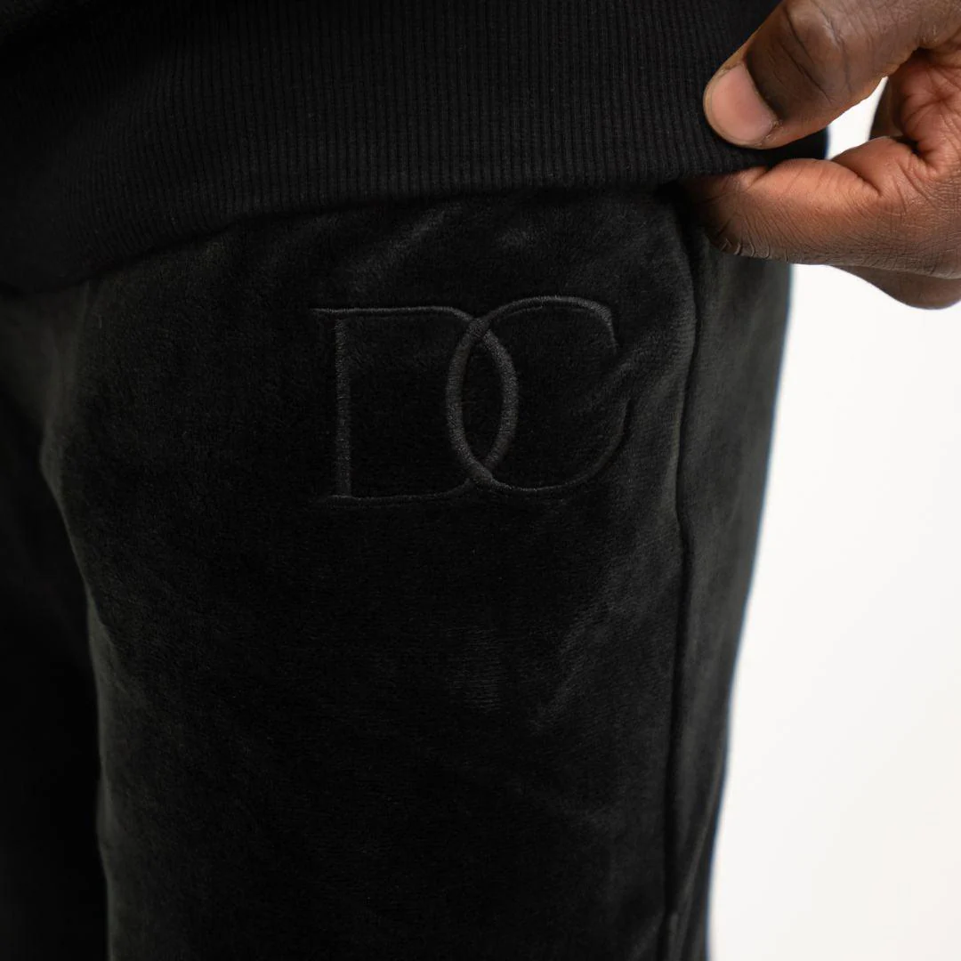 Draco Velour Tracksuit - Black - Image 11