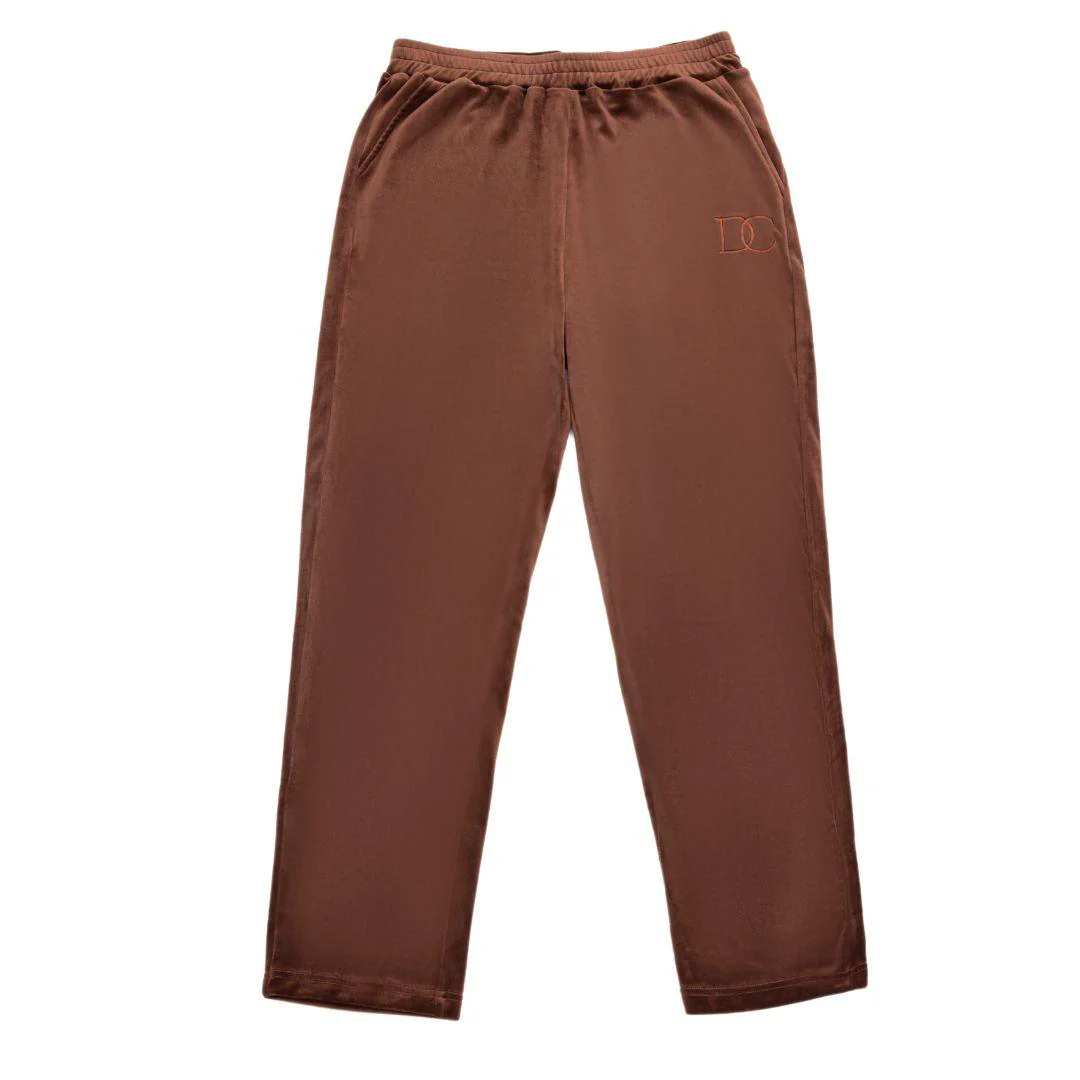 Draco Velour Tracksuit - Brown - Image 3