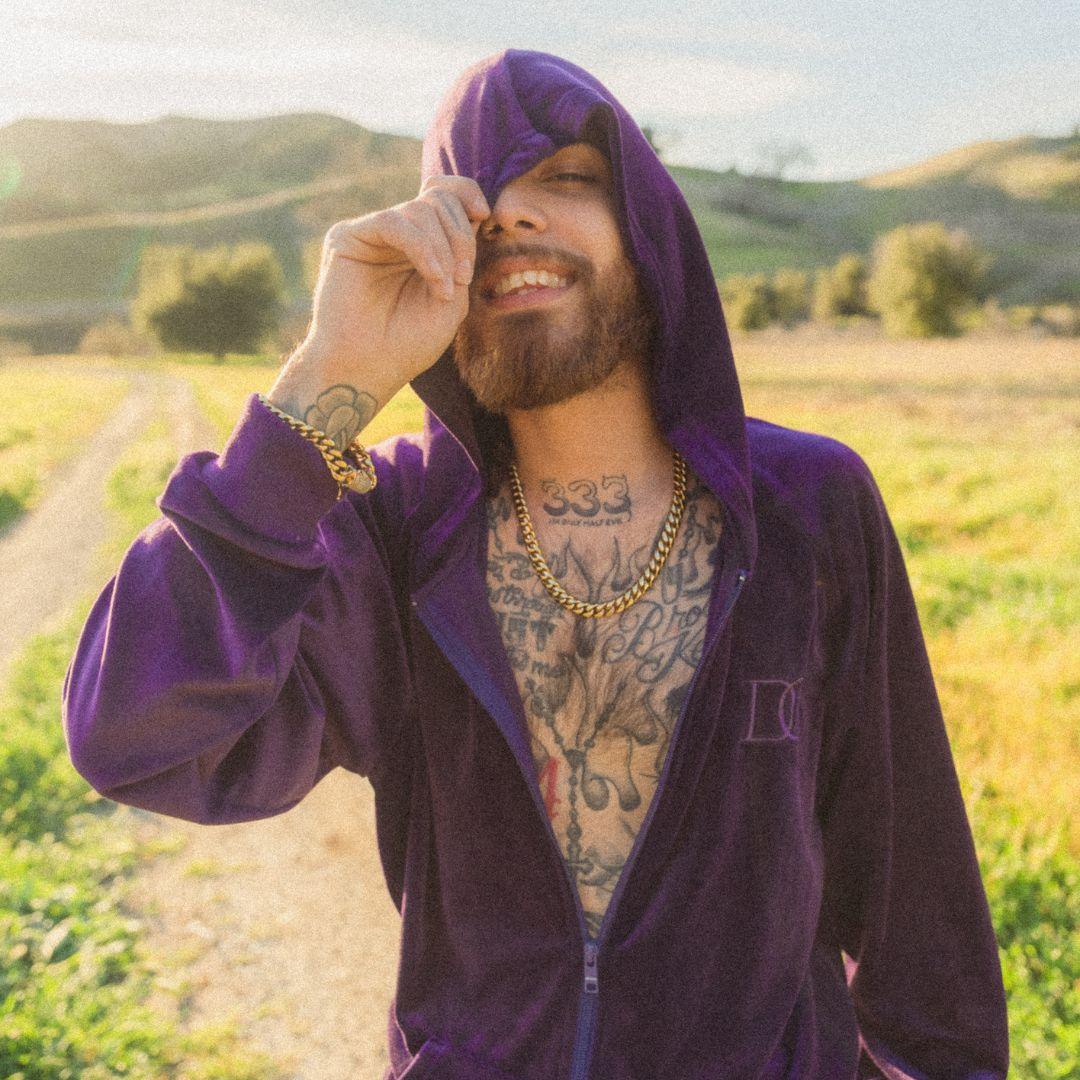 Draco Velour Tracksuit - Midnight Purple - Image 6