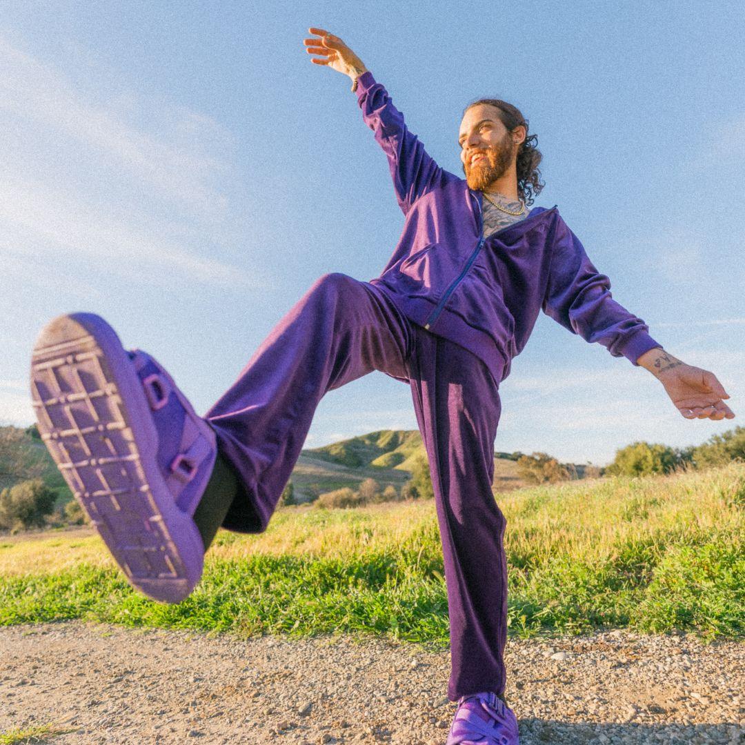 Draco Velour Tracksuit - Midnight Purple - Image 8