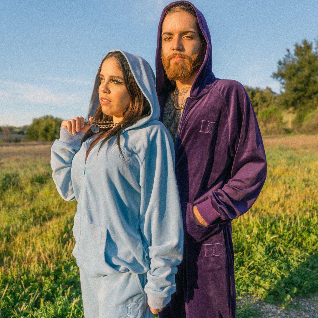 Draco Velour Tracksuit - Midnight Purple - Image 9