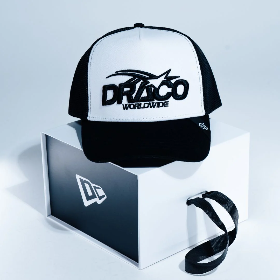Draco Worldwide Trucker SnapBack - White - Image 3